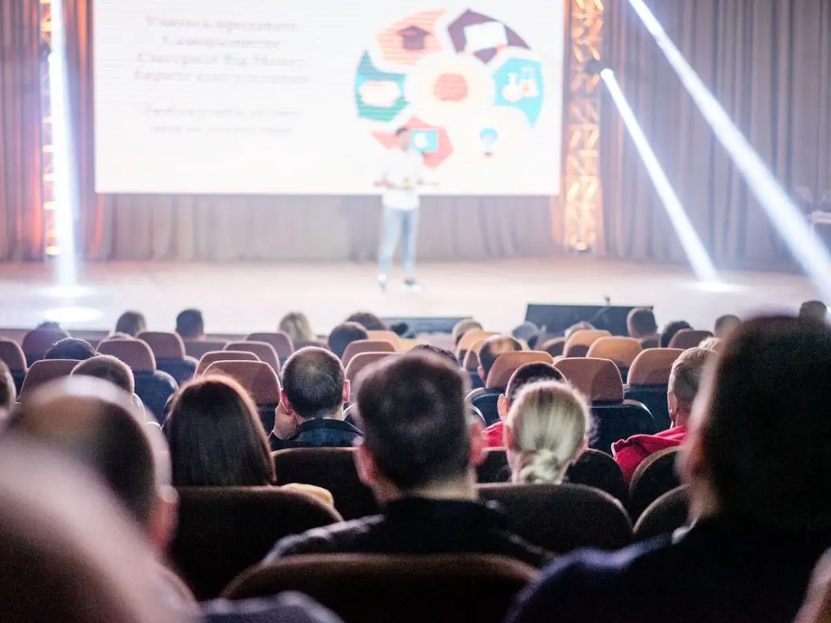 Audience at a corporate conference